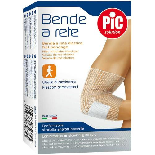 Pic Solution Benda A Rete Elastic Net Bandage for Elbows Ελαστικός Δικτυωτός Επίδεσμος για τον Αγκώνα 1 Τεμάχιο